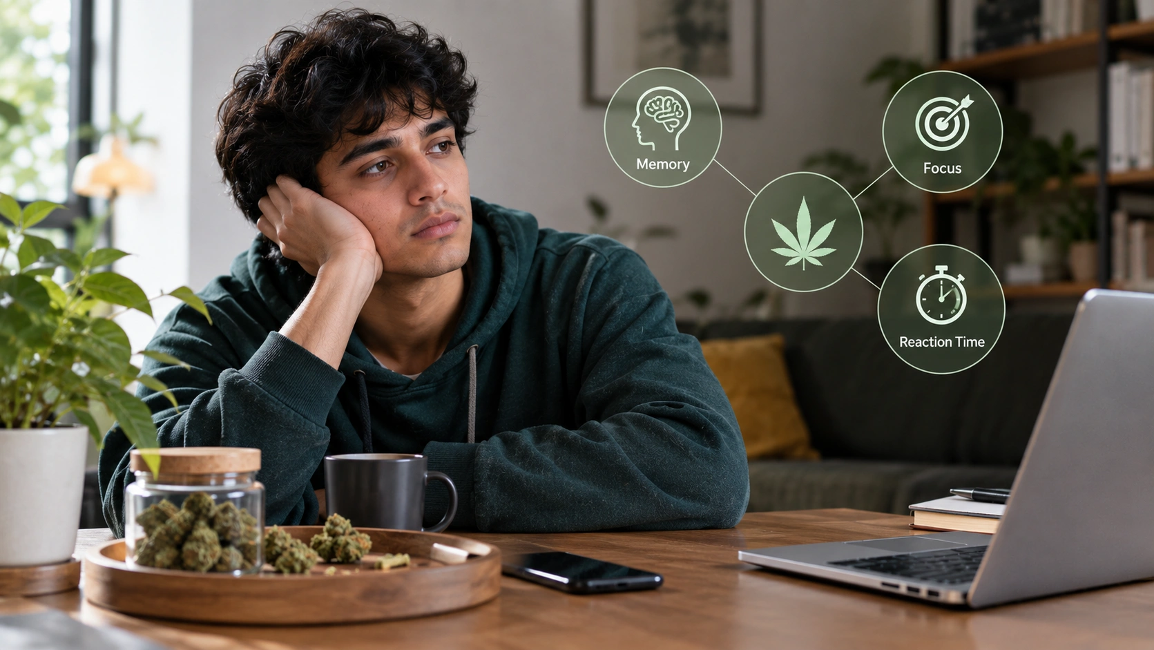 does cannabis slow your brain